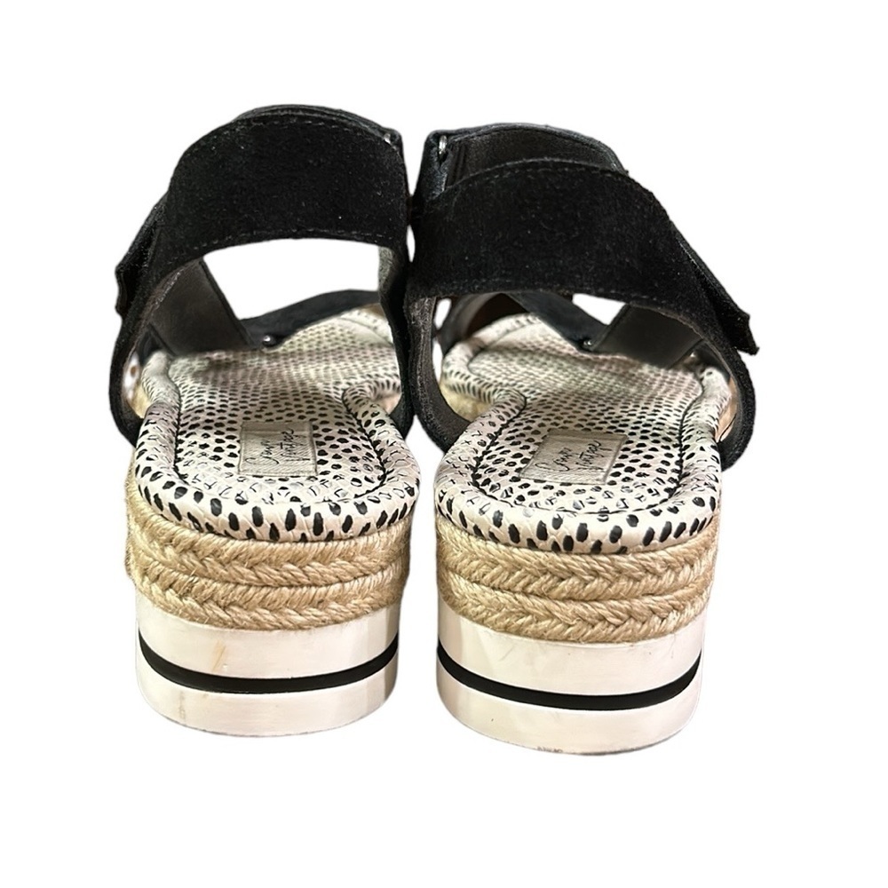 Crown Vintage Black Leather Korine Platform Sandal Women’s  Size 11 - Picture 6 of 11